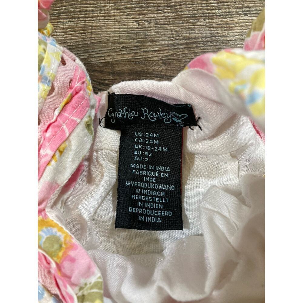 Cynthia Rowley Girls Floral Dress And Purse Set Spring Easter Size 24 Months - Picture 3 of 14